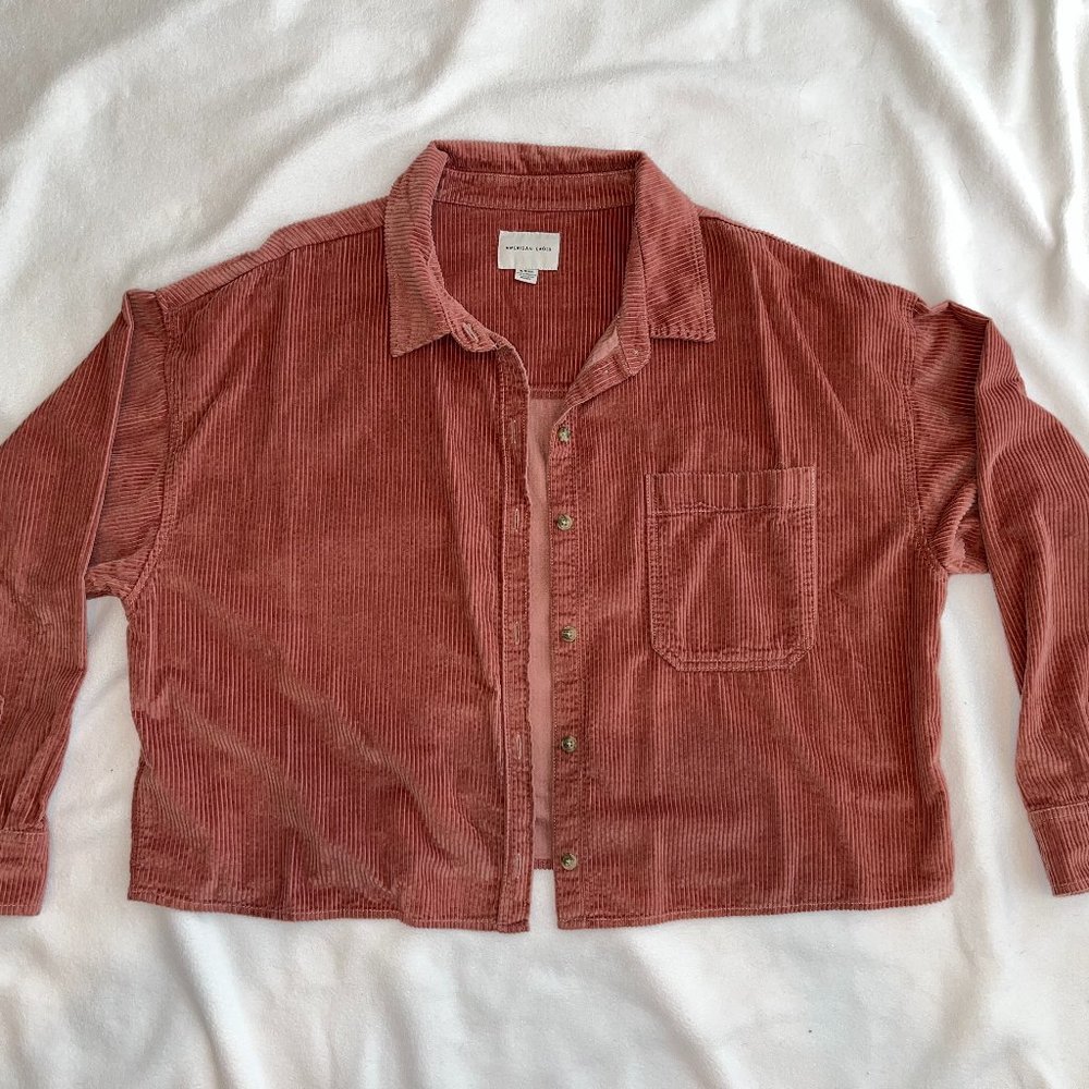 Cropped Corduroy Shirt/Jacket